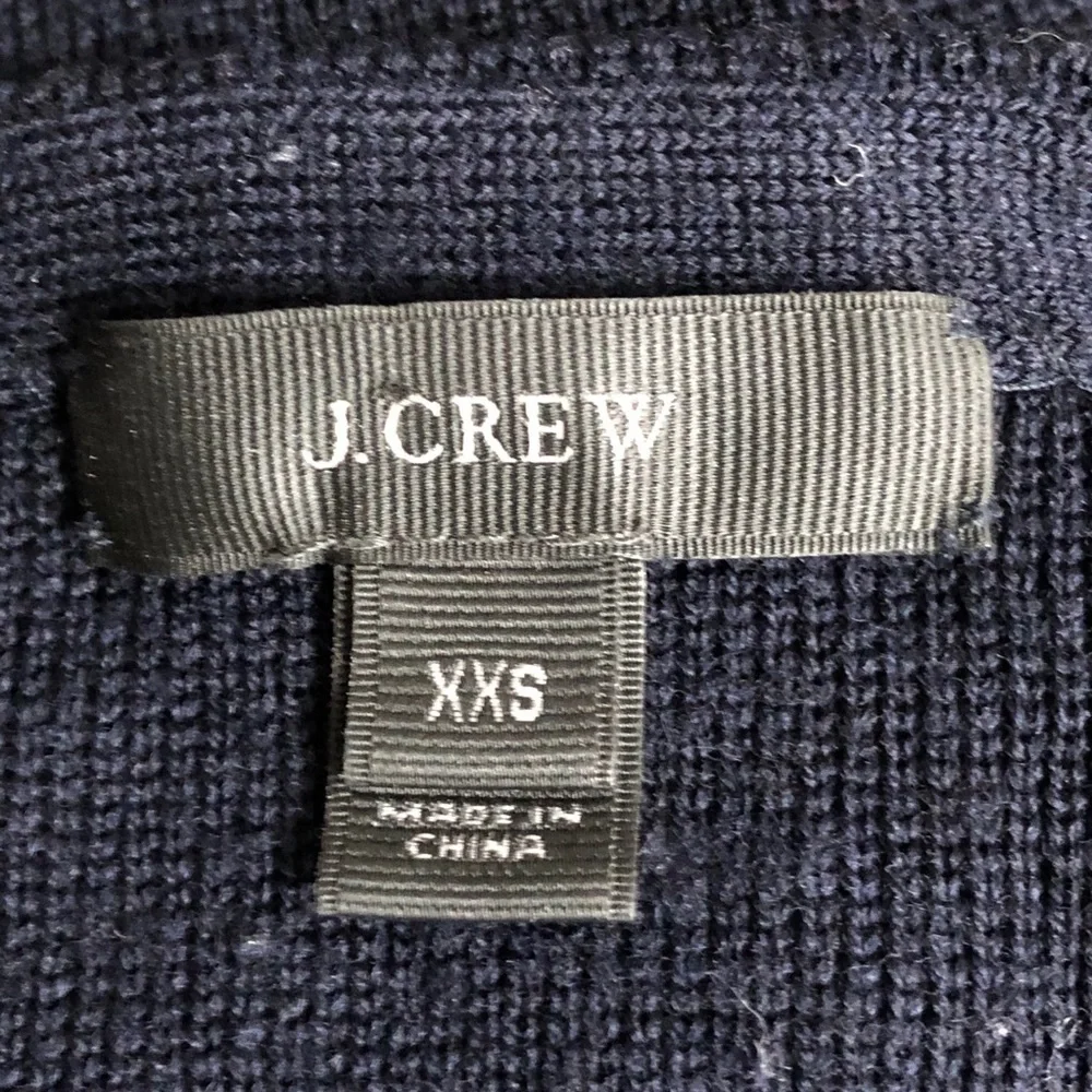 J. Crew navy crew neck sweater, XXS